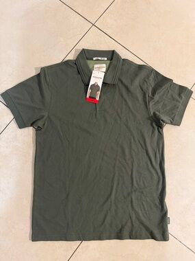 Scotch & Soda Olive Green Short-Sleeve Polo